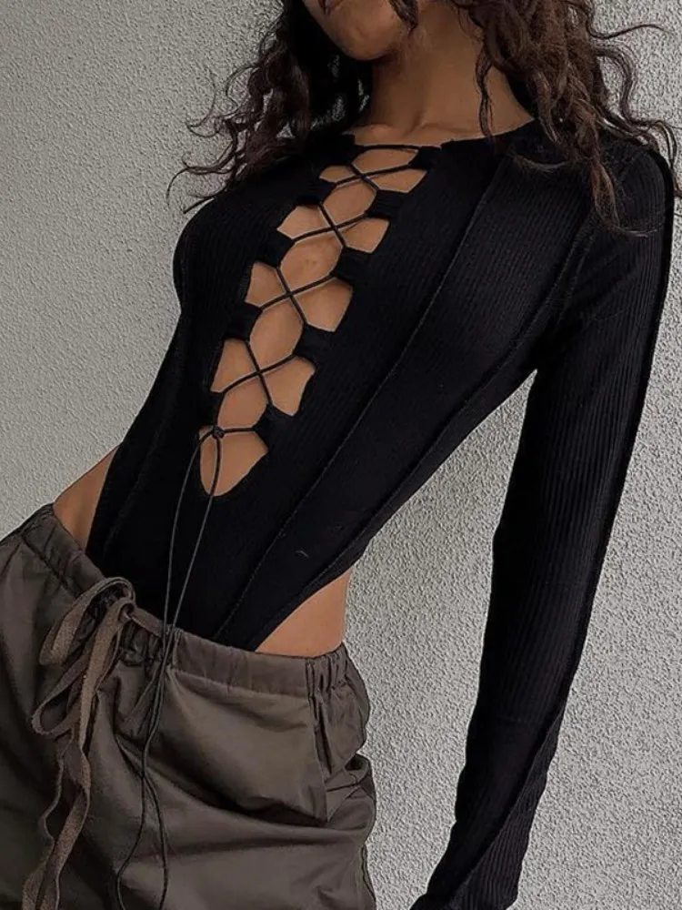 Bodysuit Femme Sexy à Lacets - Image 5