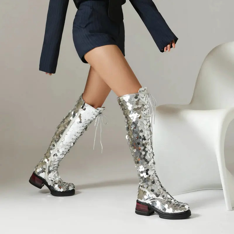 Bottes Cuissardes Pailletées - Image 5
