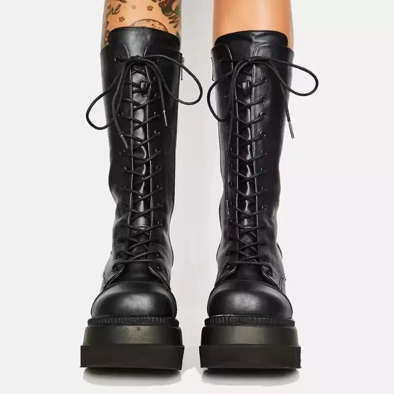 Bottes Militaires Plateformes Gothiques - Image 3