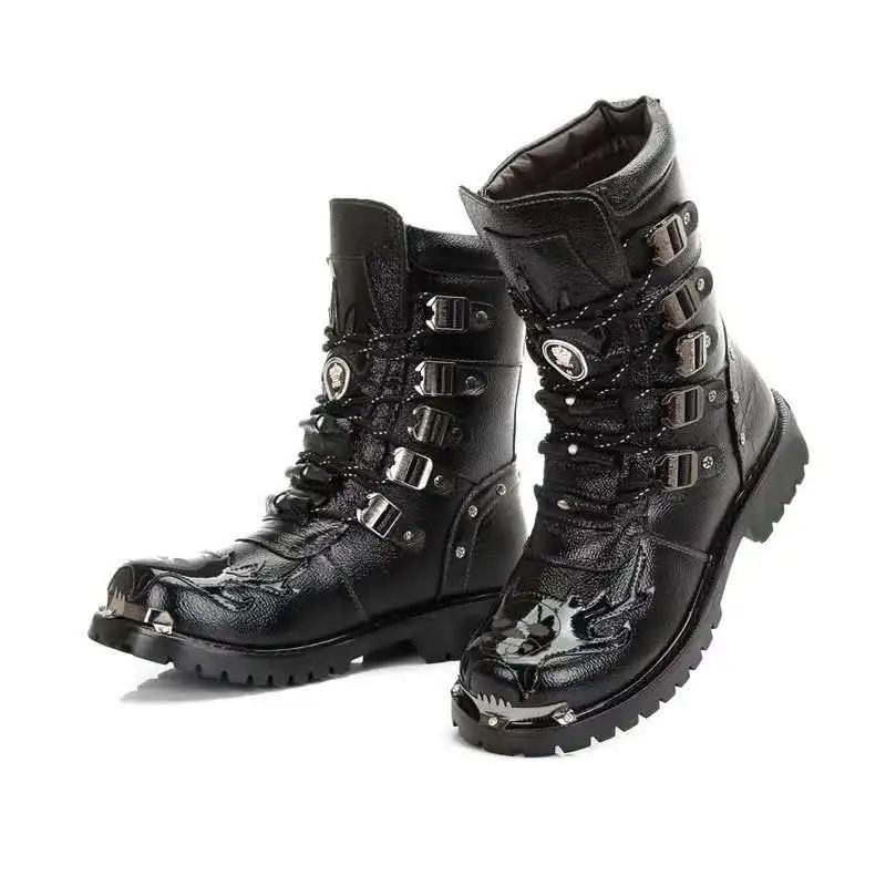 Bottes Motardes Homme Mi-mollet Métal - Image 5