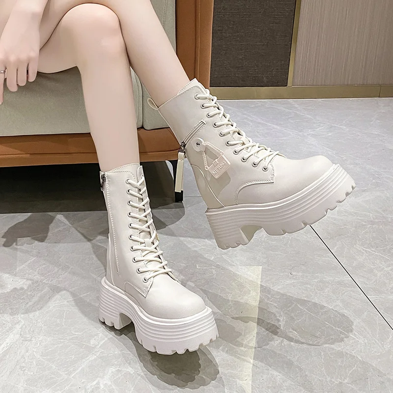 Bottes Plateformes Punk Montantes - Image 3