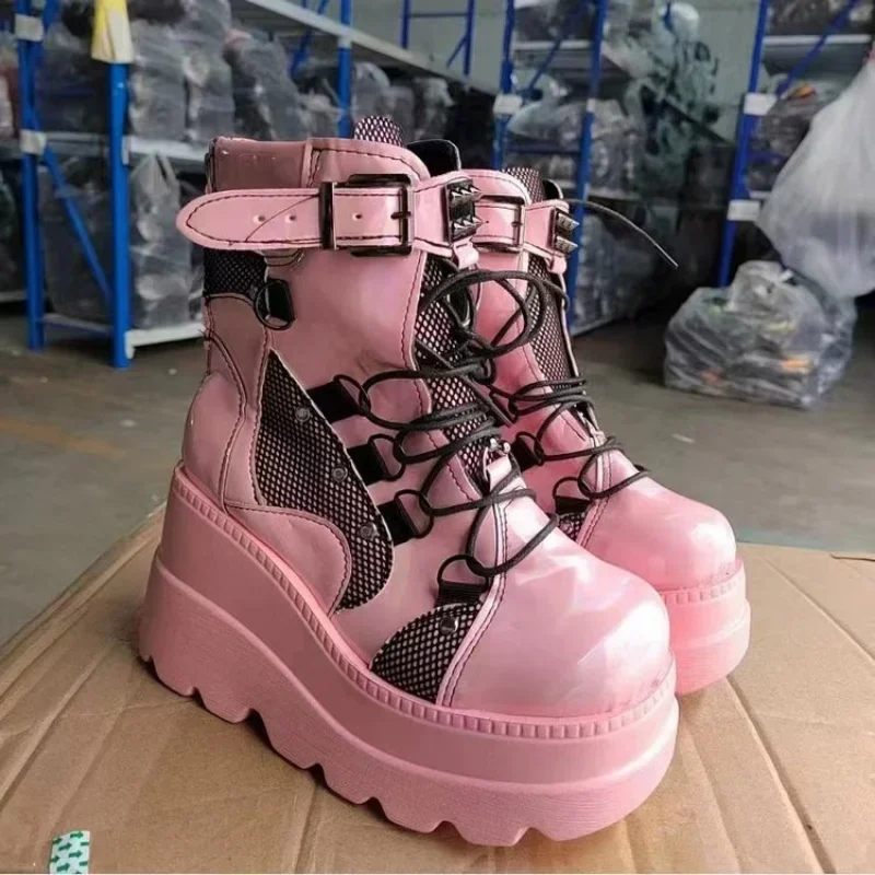 Bottes Punk à Zip - Plateforme Chunky - Image 4