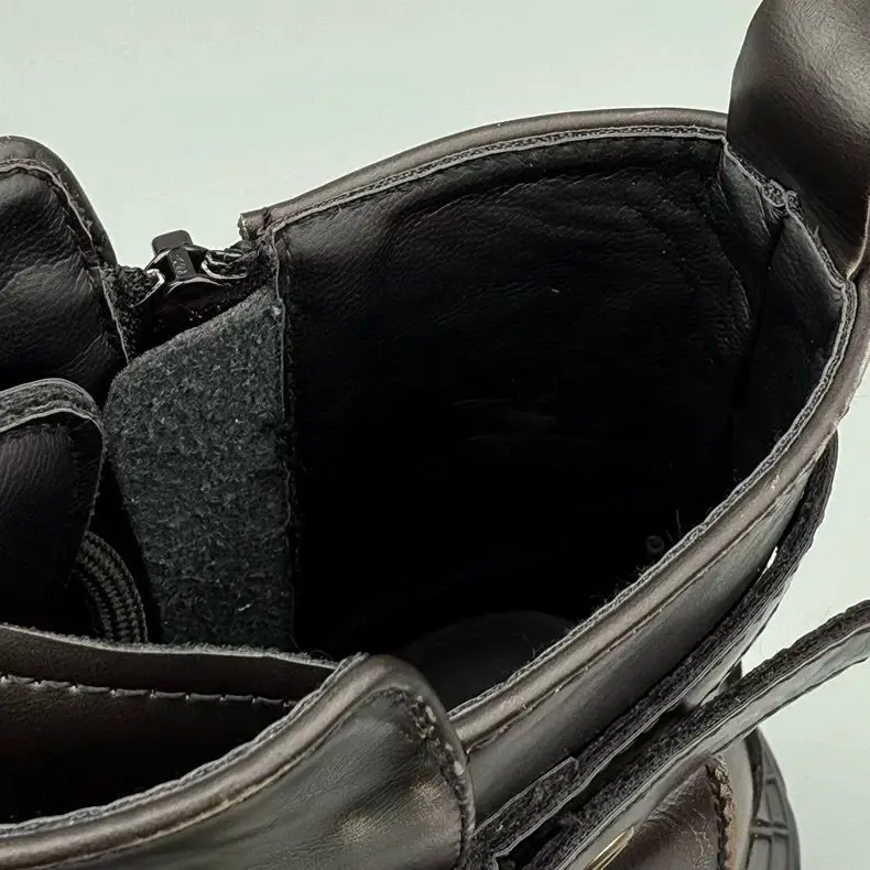 Bottines Motardes Plateformes Sombre - Image 5