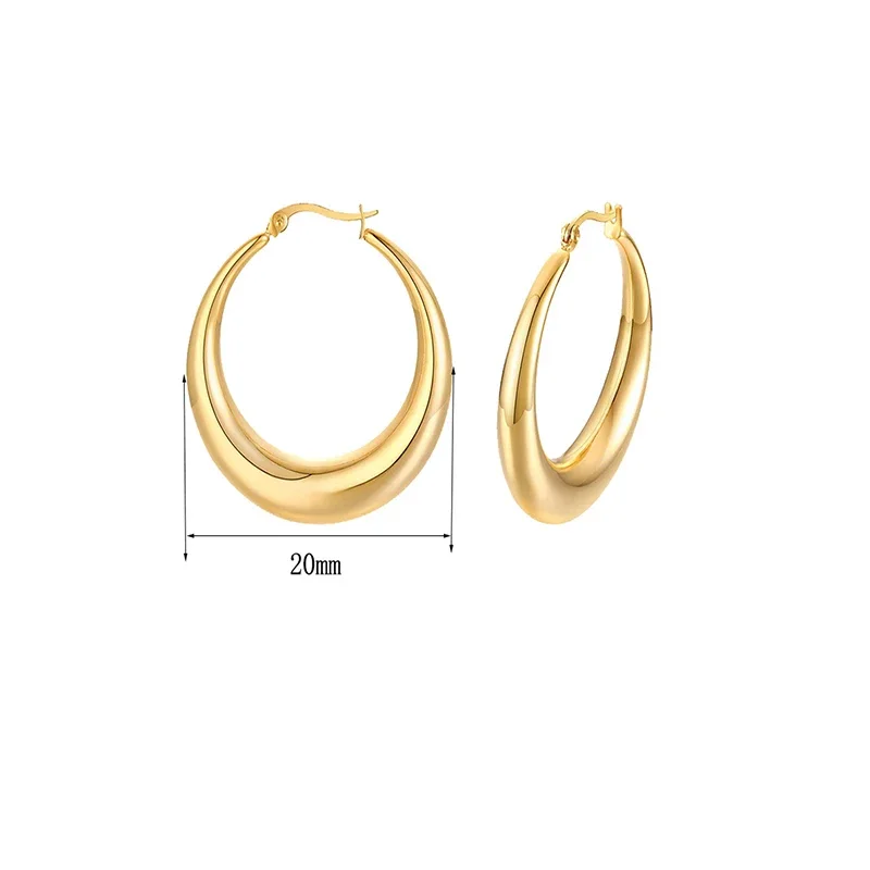 Boucles d'Oreilles Hoop Chunky Punk - Image 10