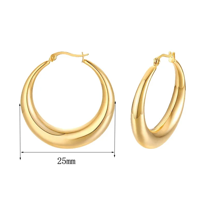 Boucles d'Oreilles Hoop Chunky Punk - Image 8