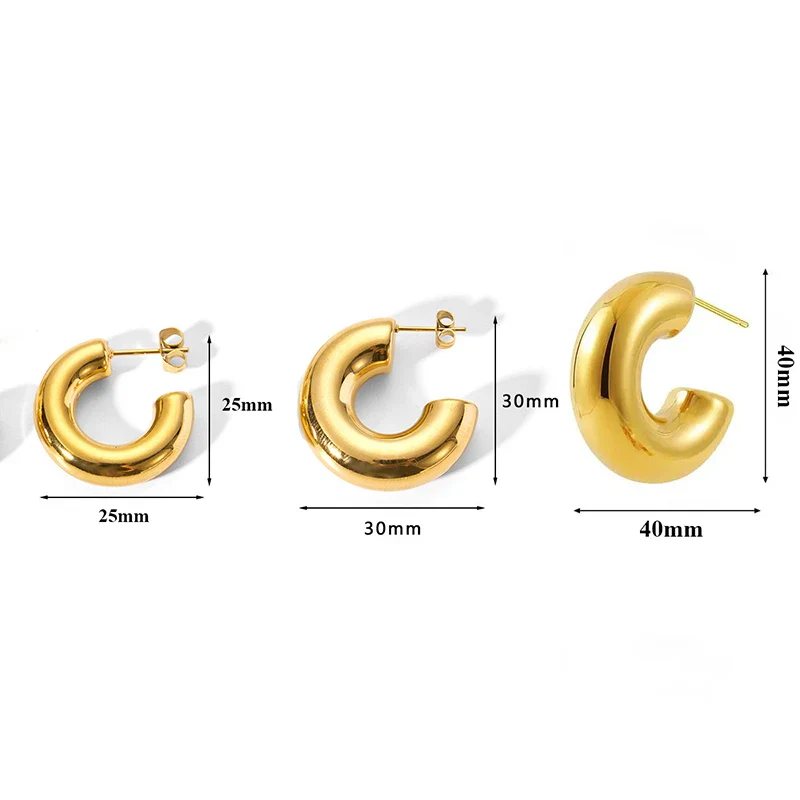 Boucles d'Oreilles Rondes Géométriques - Image 6
