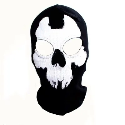 Cagoule Techno Fantôme Noir et Blanc - Image 3