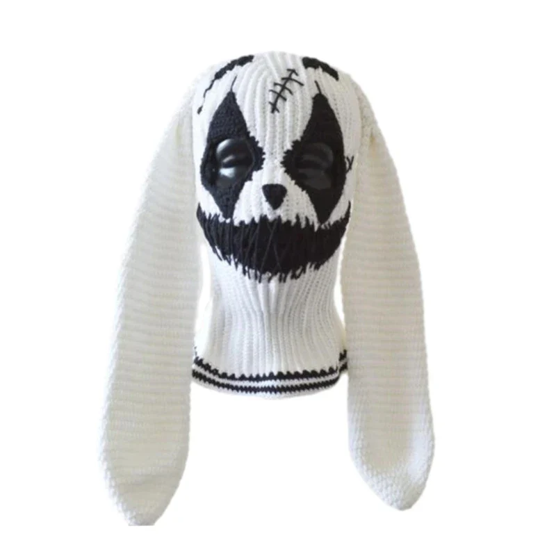 Cagoule Techno Lapin Noir et Blanc - Image 2