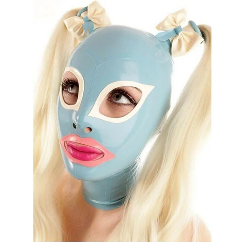 Cagoule Techno Latex Bleu