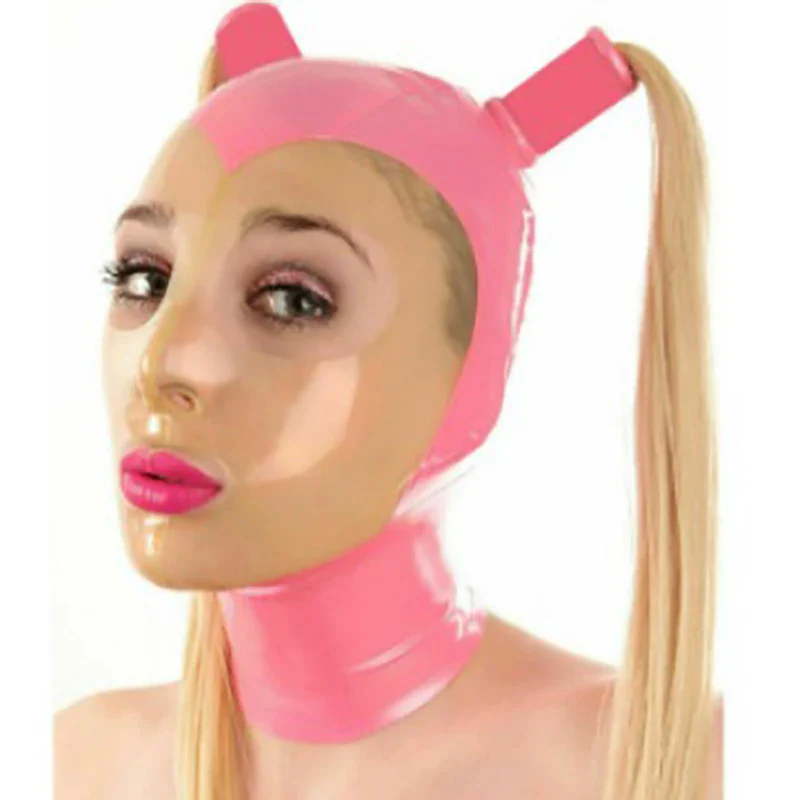 Cagoule Techno Latex Rose
