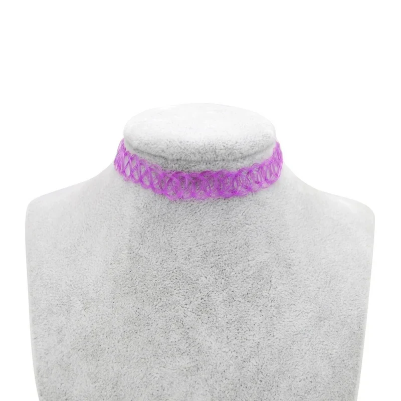 Collier Choker Élastique Tatouage - Image 13