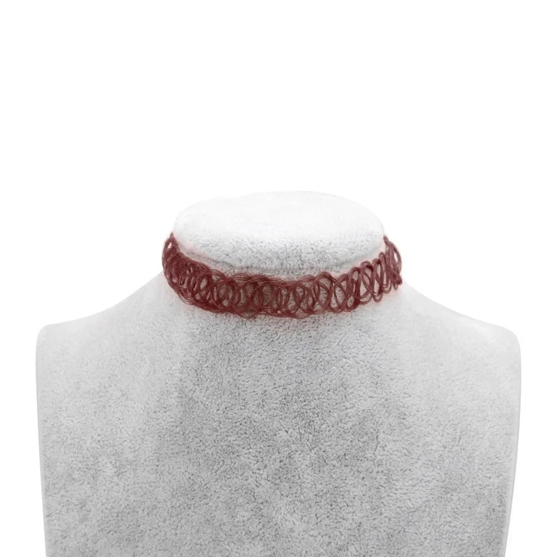 Collier Choker Élastique Tatouage - Image 14