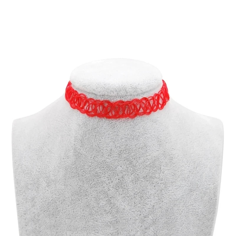 Collier Choker Élastique Tatouage - Image 6