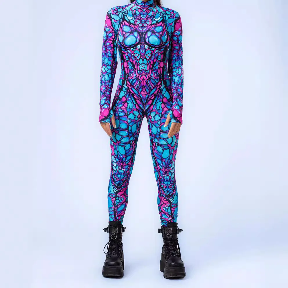 Combinaison Zentai Multicolore - Image 2