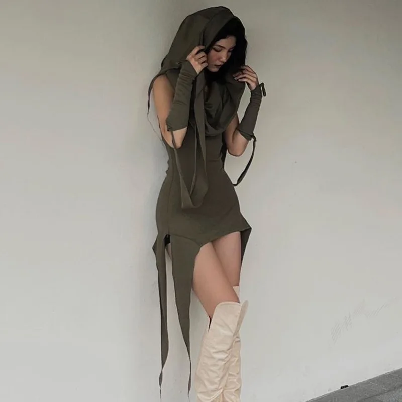 Costume Médiéval Femme Archer Kaki