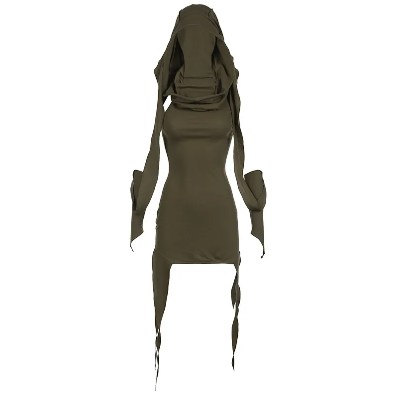 Costume Médiéval Femme Archer Kaki - Image 4