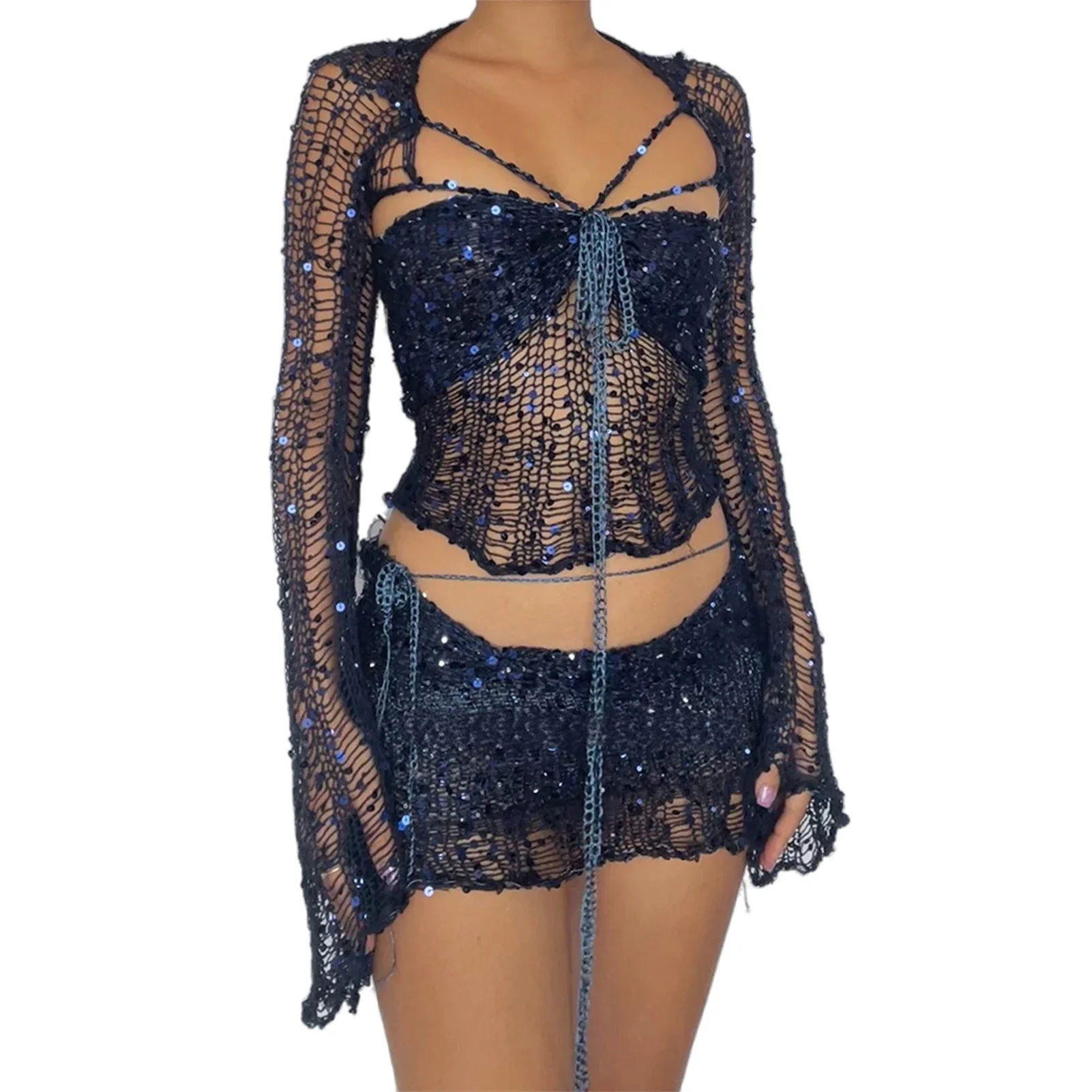 Ensemble Louve Crochetée