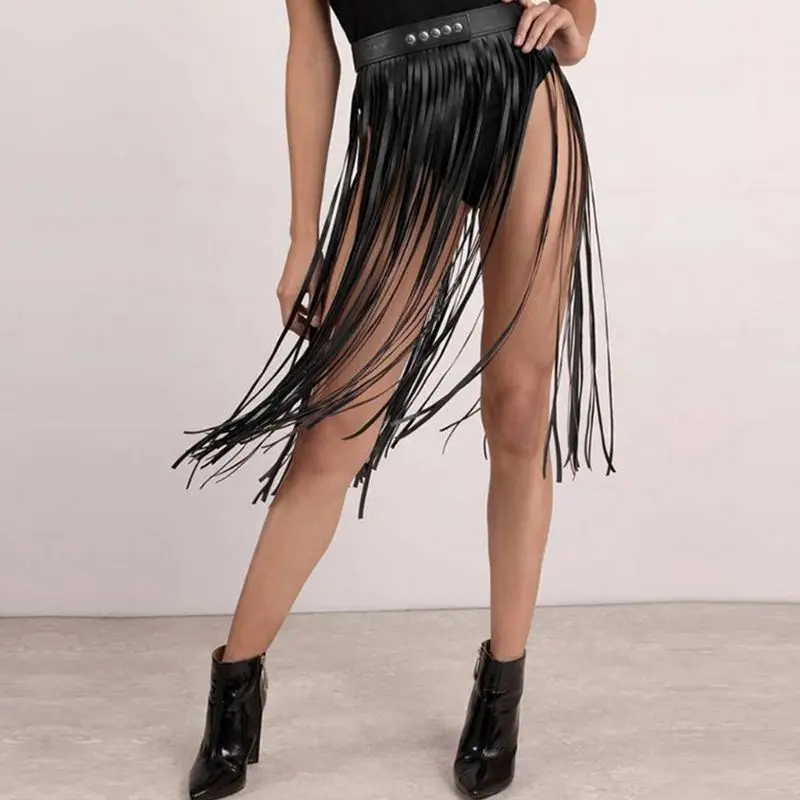 Jupe Franges Simili-Cuir - Image 2