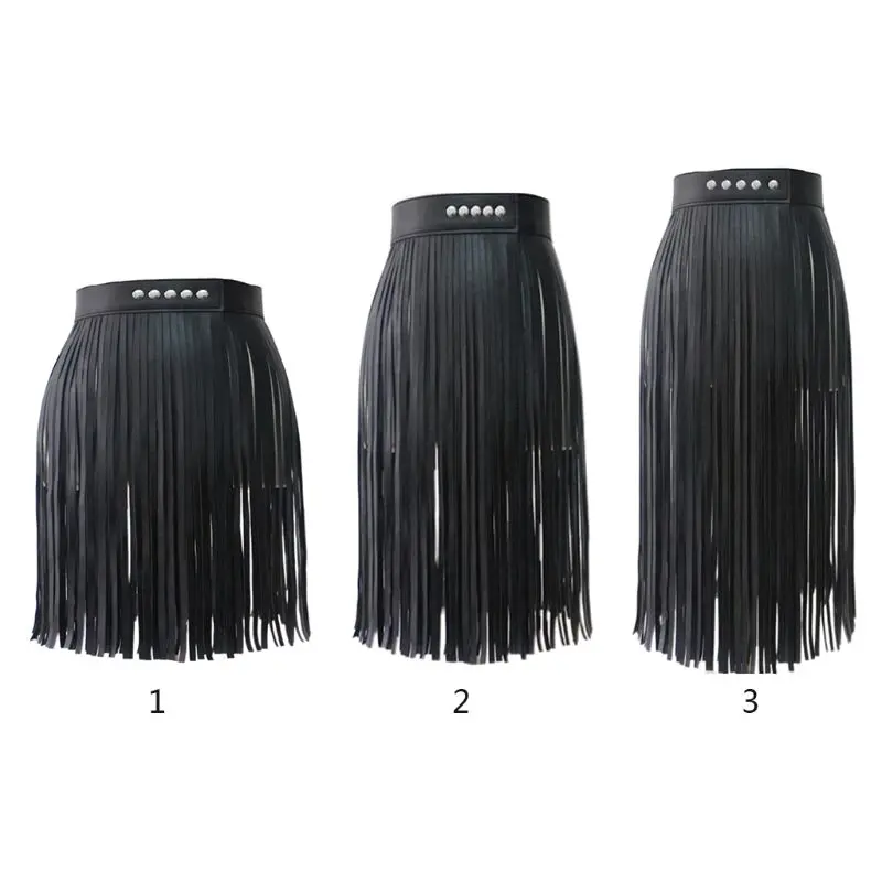 Jupe Franges Simili-Cuir - Image 4