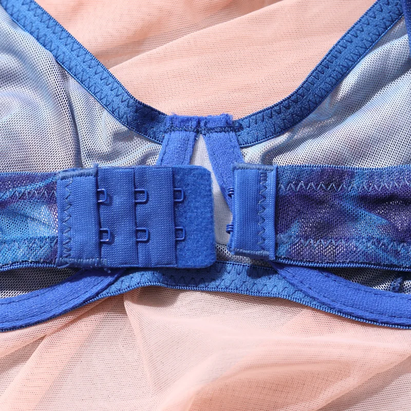 Lingerie Léopard Bleu Transparente - Image 4