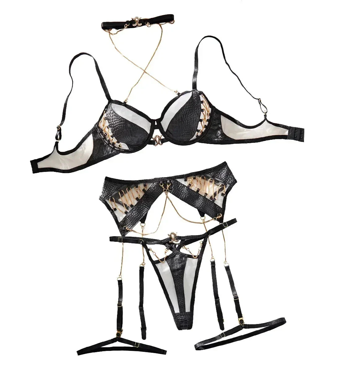 Lingerie Simili-Cuir Élégante - Image 4