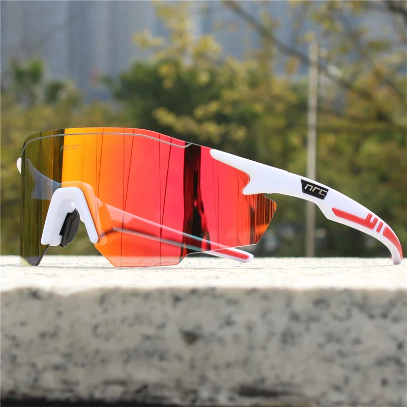 Lunettes Cyclisme Blanches Multicolores