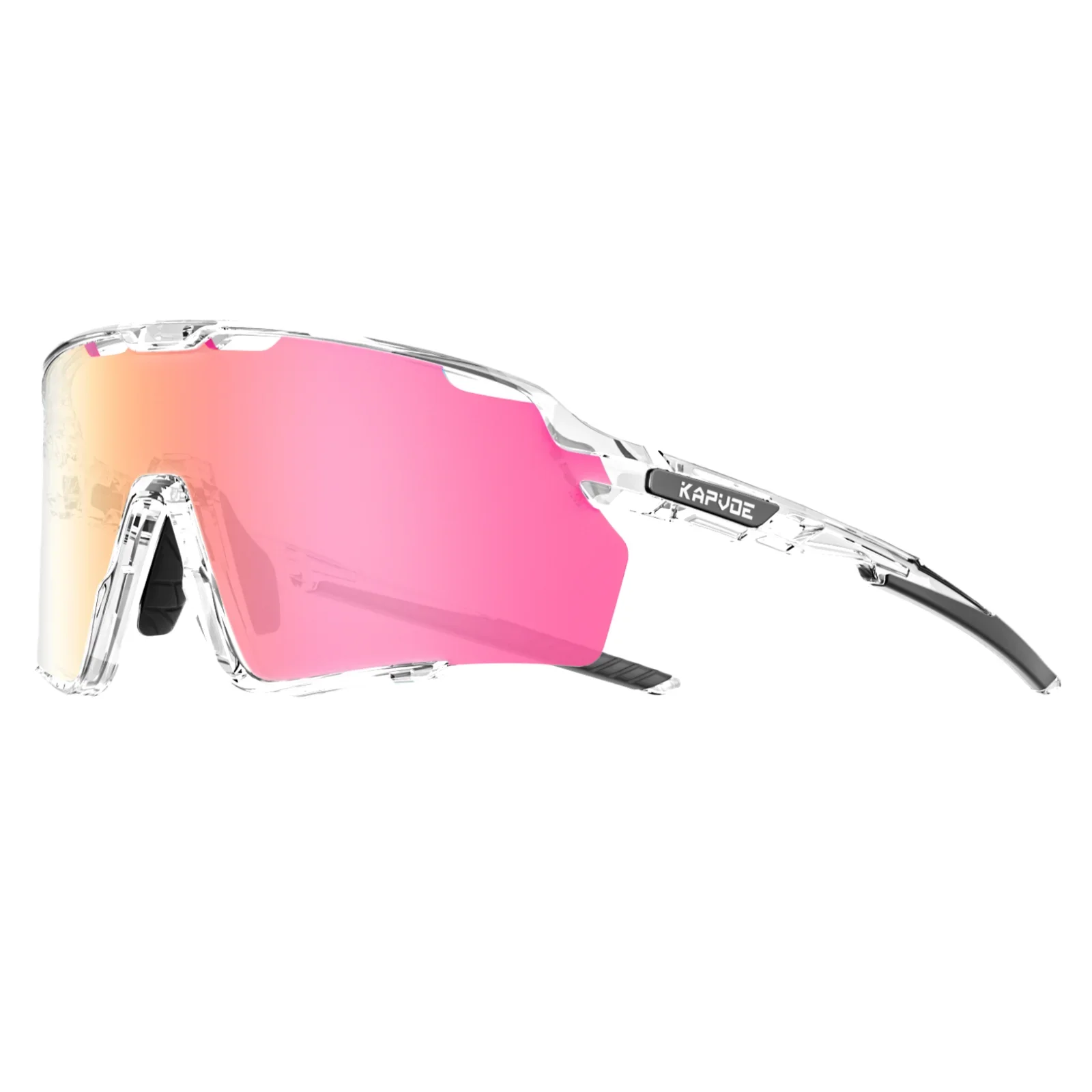 Lunettes de Cyclisme Kapvoe Blanches/Roses