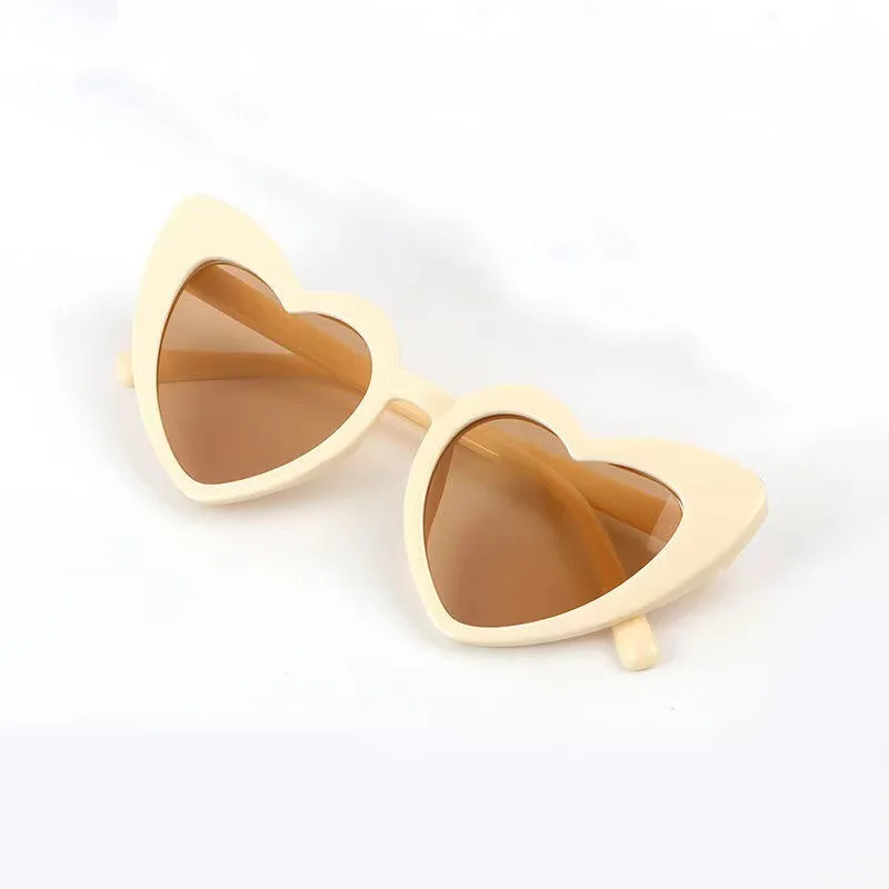 Lunettes de soleil forme de coeur
