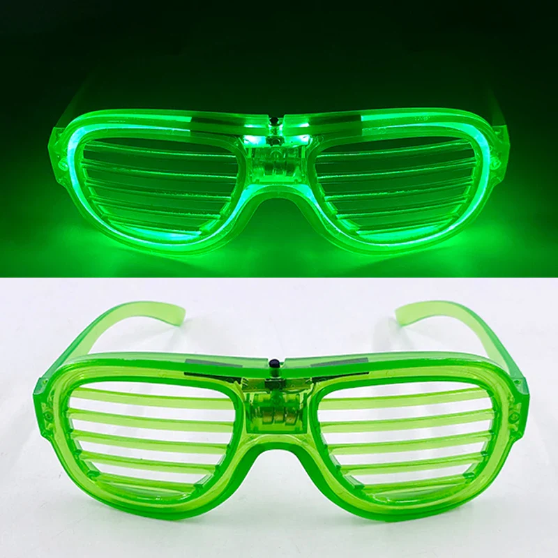 Lunettes Fluo Techno LED – Vert