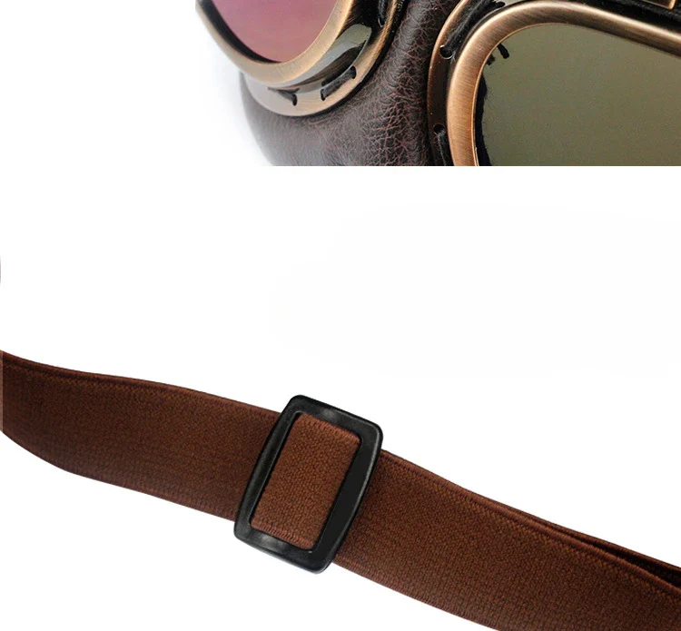 Lunettes Retro Moto "Vintage Pilot" - Image 2