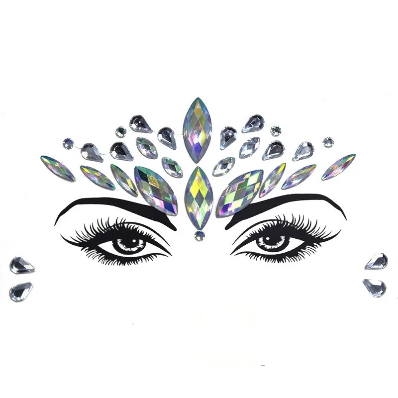 Maquillage Visage Scintillant Argenté