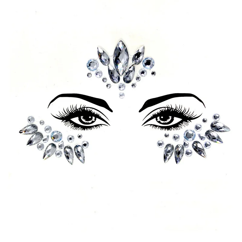 Maquillage Visage Scintillant Cristal