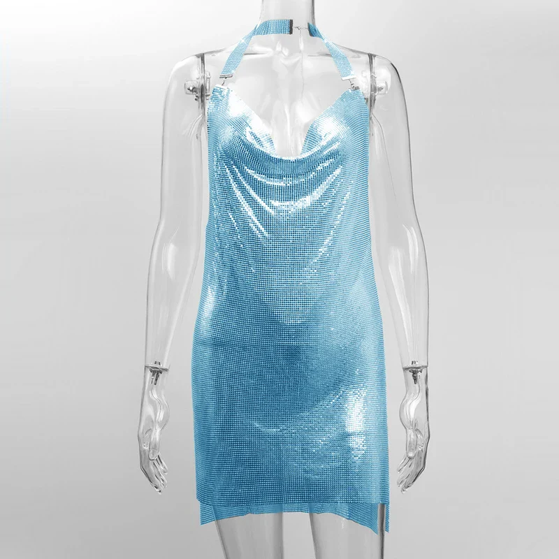 Mini-Robe à Sequins Métalliques - Image 14