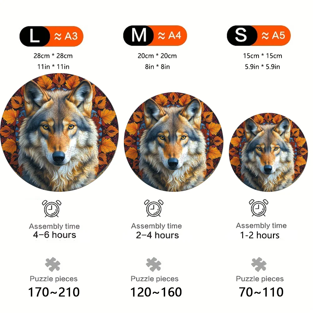 Puzzle Loup Bois Éducatif - Image 2