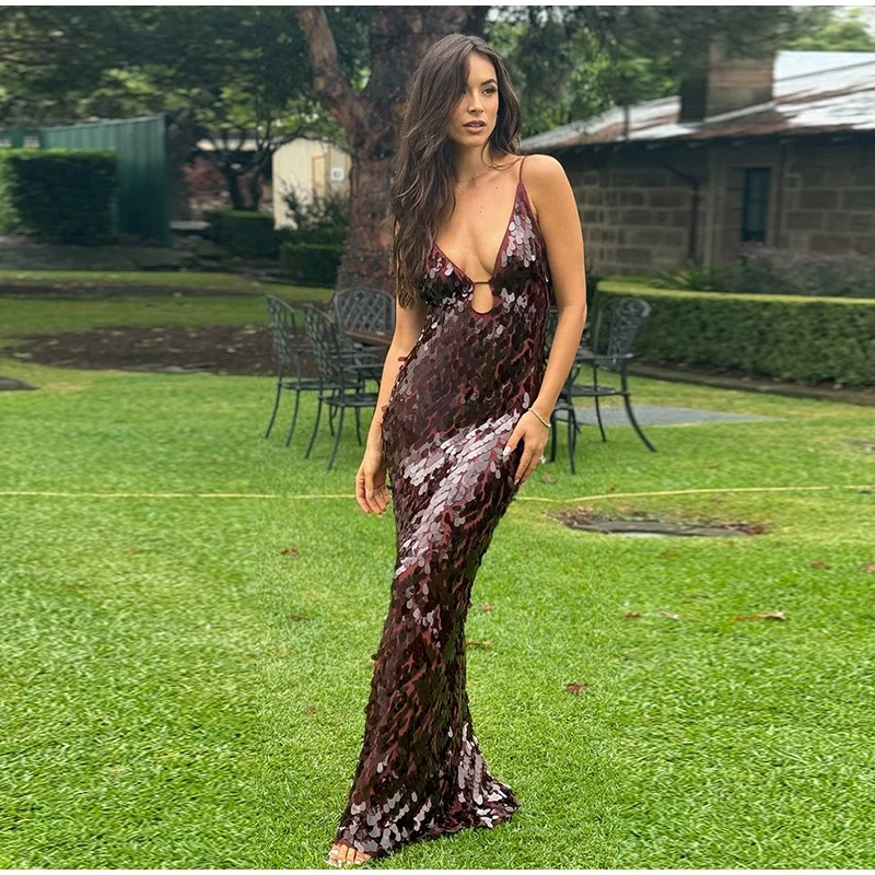 Robe Longue à Sequins - Image 2
