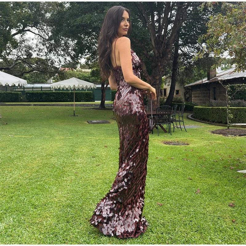 Robe Longue à Sequins - Image 5