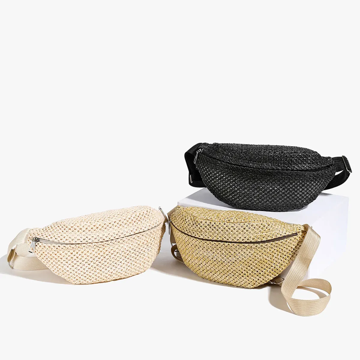 Sac Banane Paille Bohème