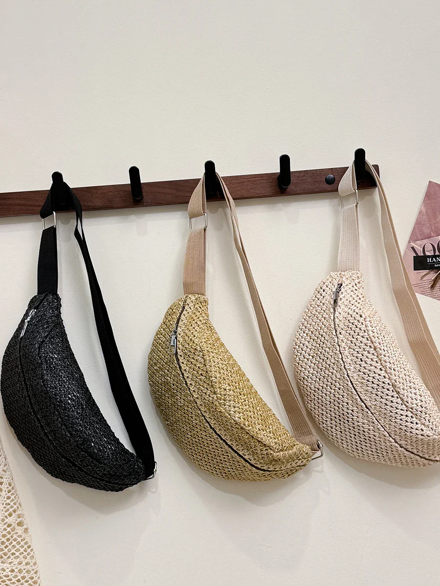Sac Banane Paille Bohème - Image 3
