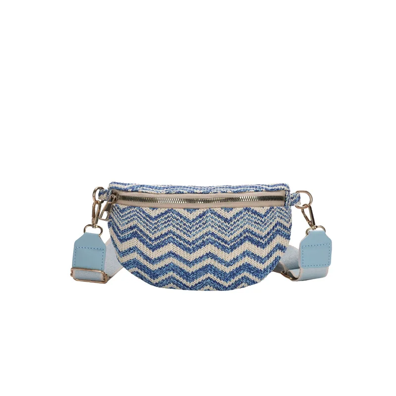 Sac Banane Paille Chevron - Image 7