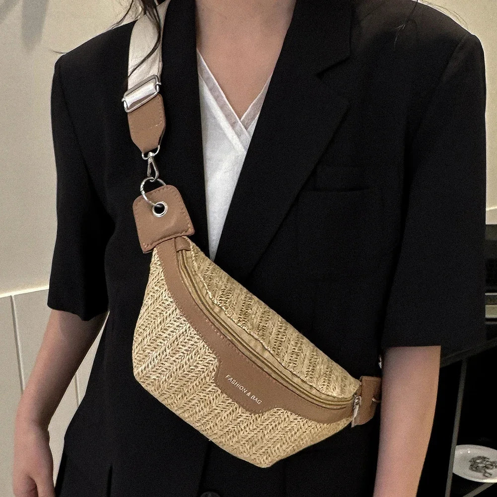 Sac Banane Paille Élégant - Image 2