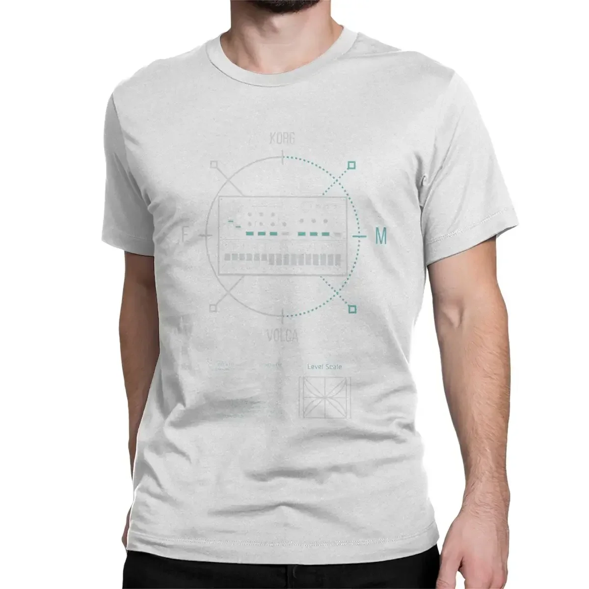 T-Shirt Techno Korg Volca Synth Noir - Image 3