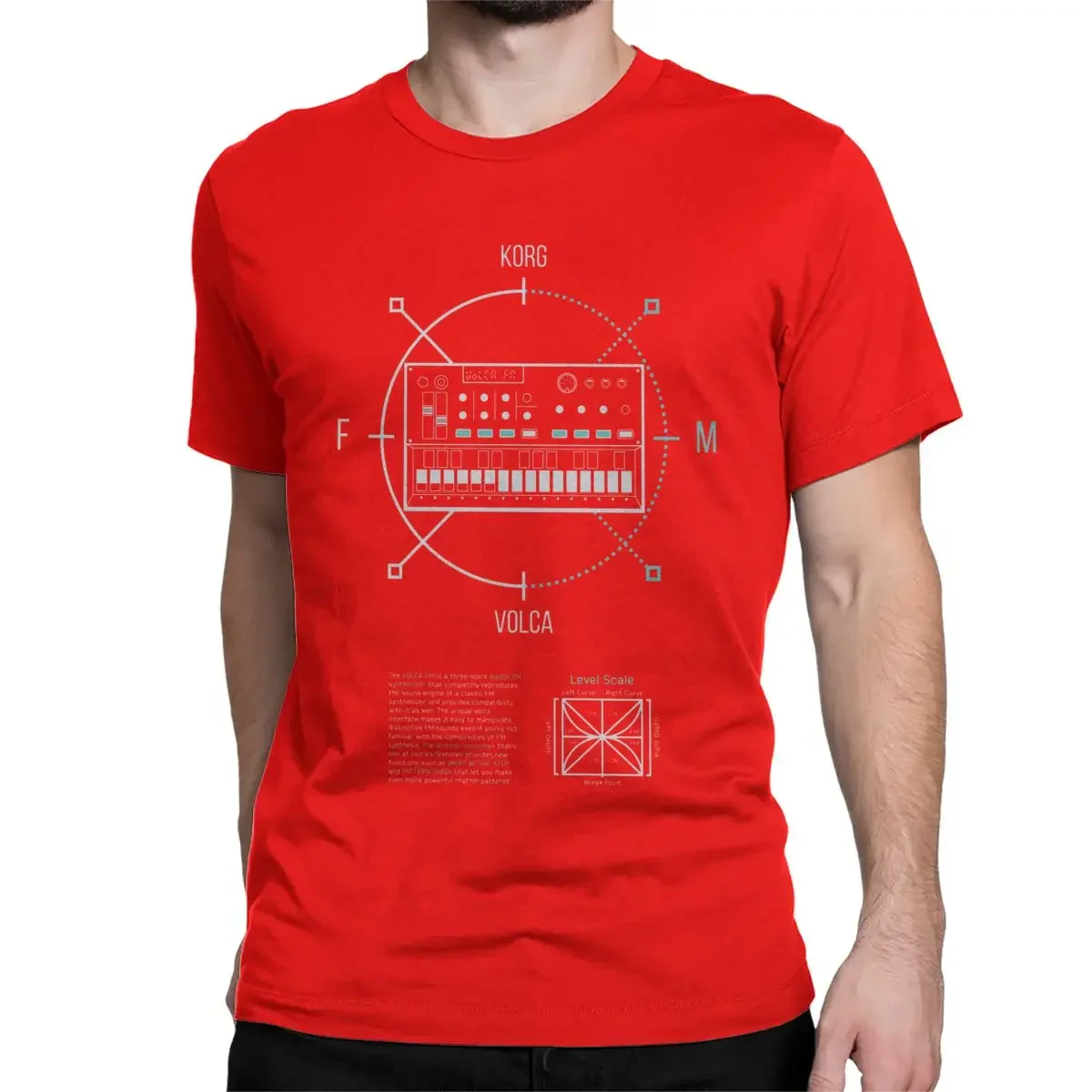 T-Shirt Techno Korg Volca Synth Noir - Image 5