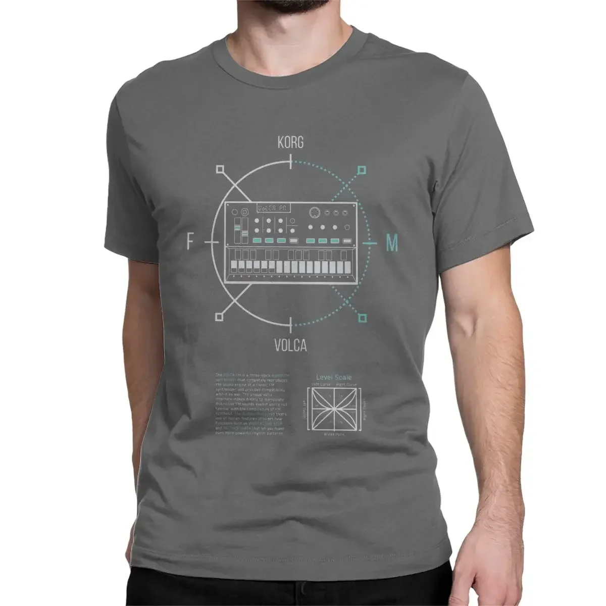 T-Shirt Techno Korg Volca Synth Noir - Image 8