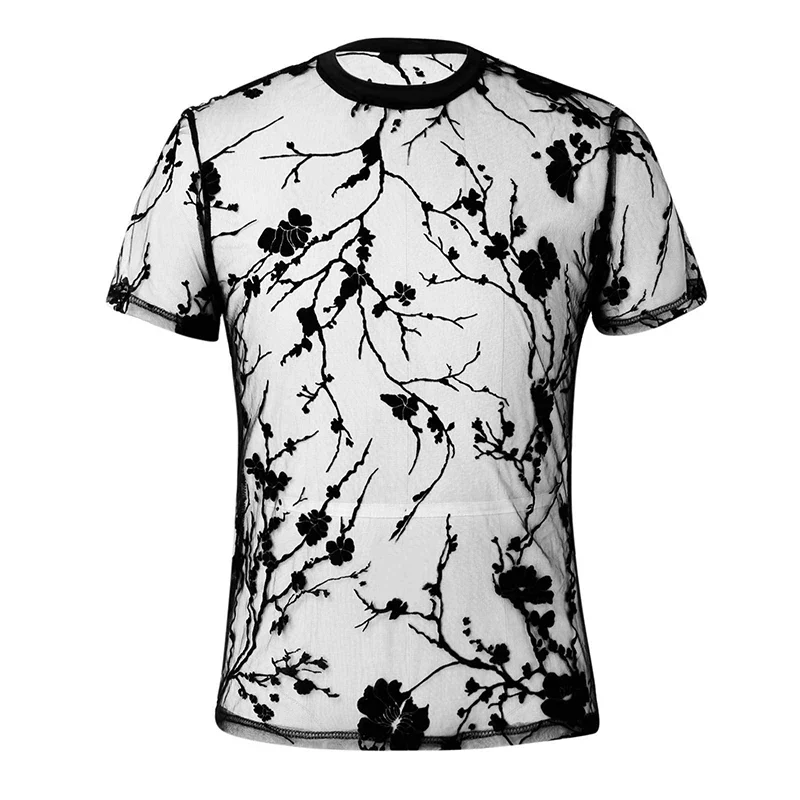 T-Shirt Techno Transparence Florale Chic - Image 3
