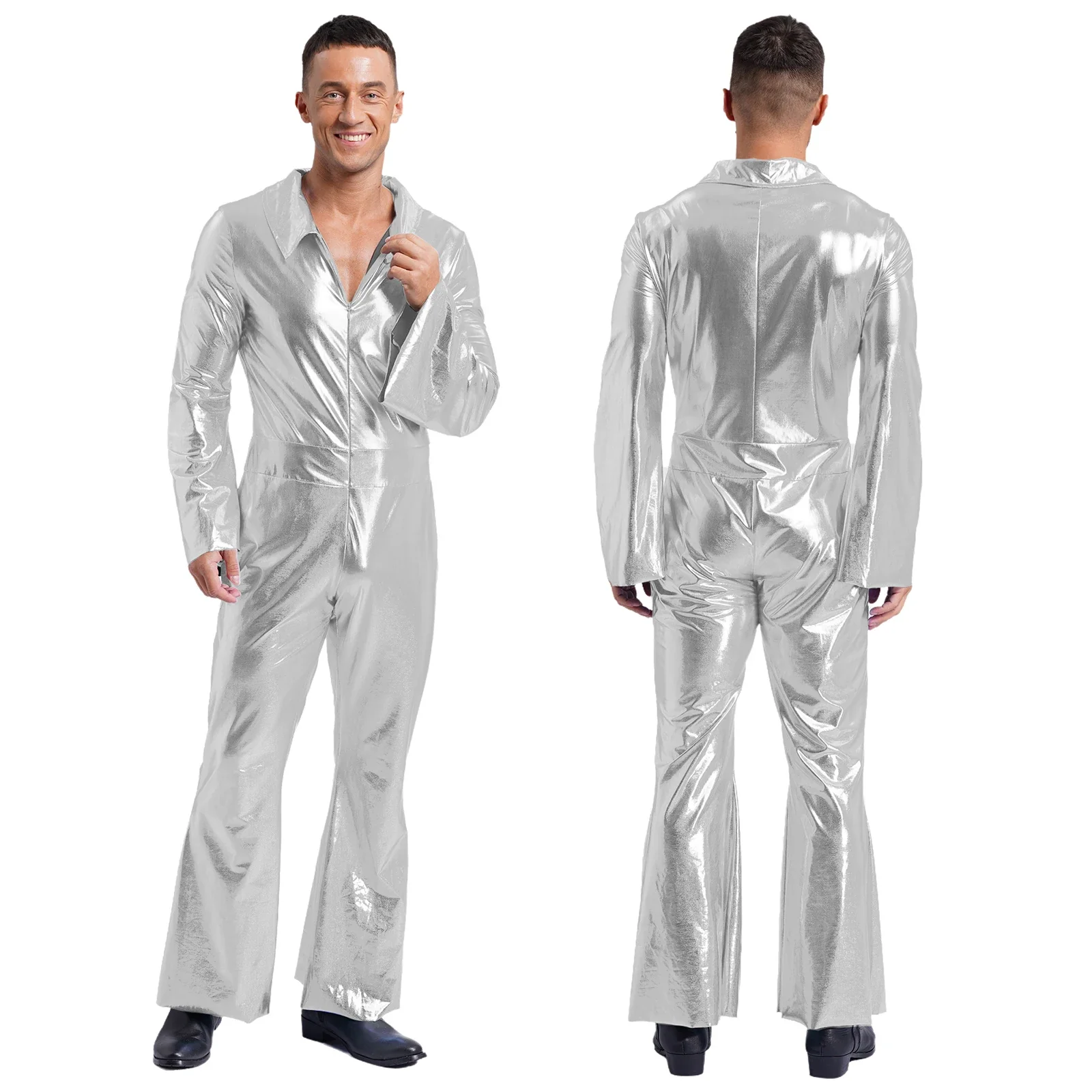 Tenue Techno Disco Métallique Années 70 - Image 5