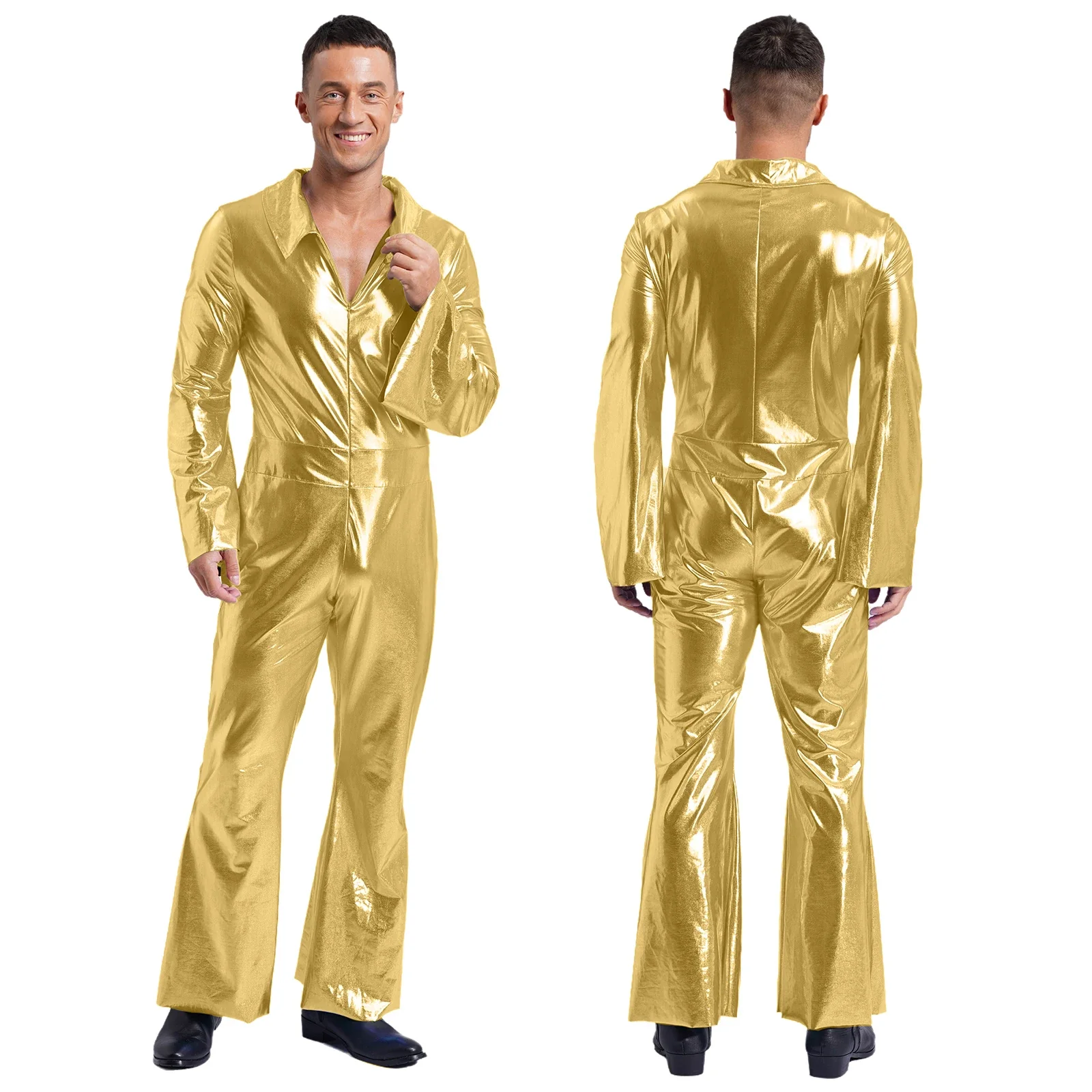 Tenue Techno Disco Métallique Années 70 - Image 6