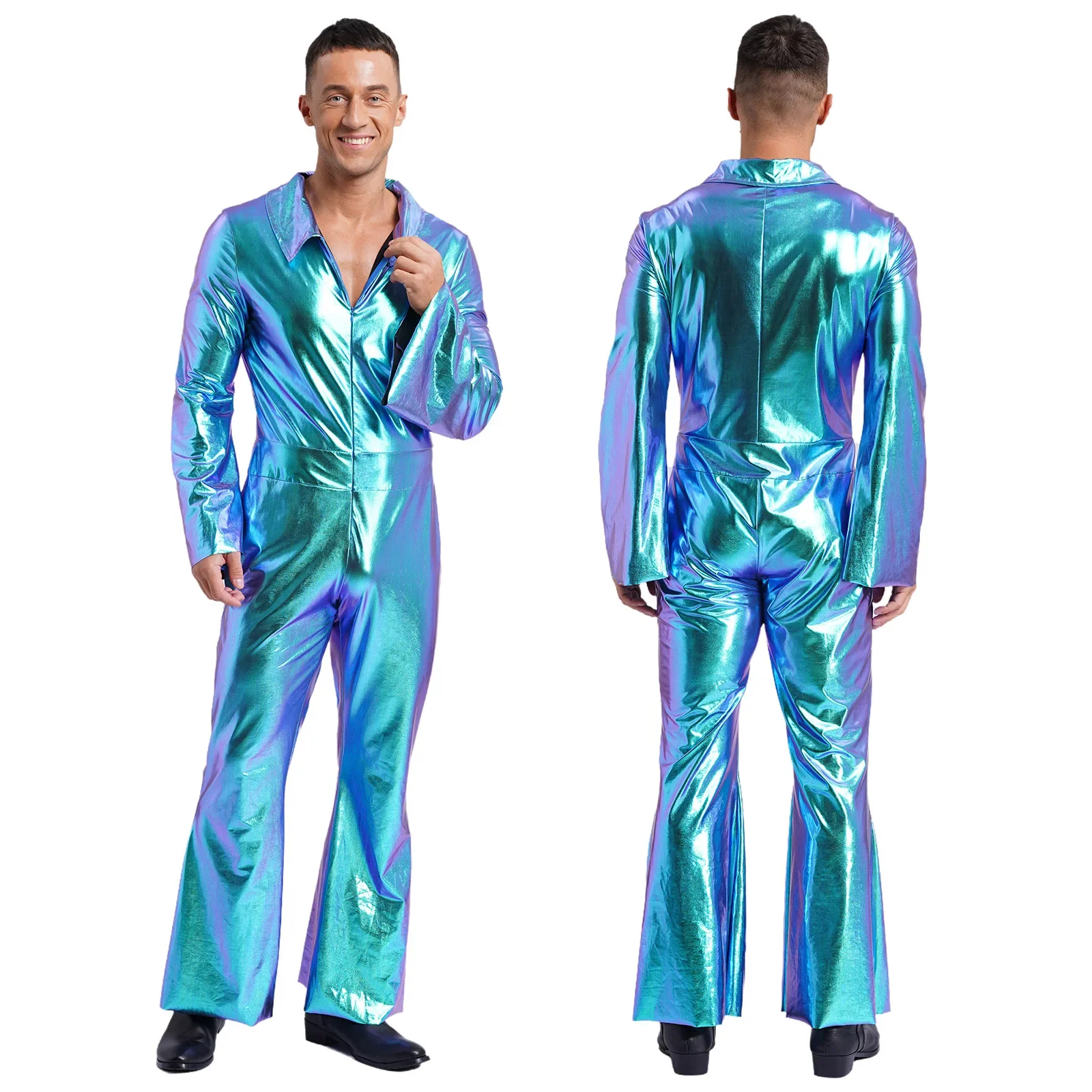 Tenue Techno Disco Métallique Années 70 - Image 7
